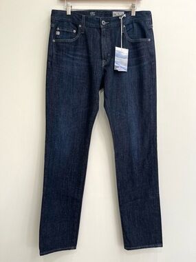 AG Everett Slim Straight Dark Wash Blue Straight Leg Jeans Men’s Sz 33/34